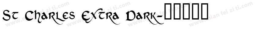 St Charles Extra Dark字体转换